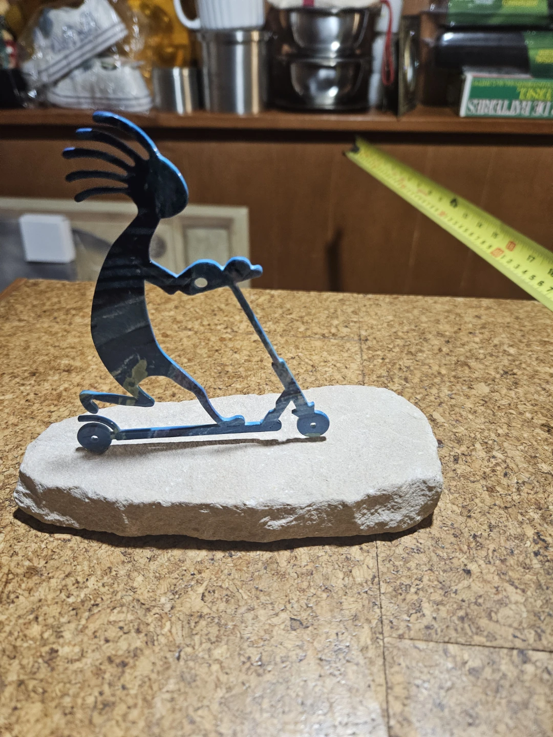 Kokopelli on Scooter Statue - photo 2