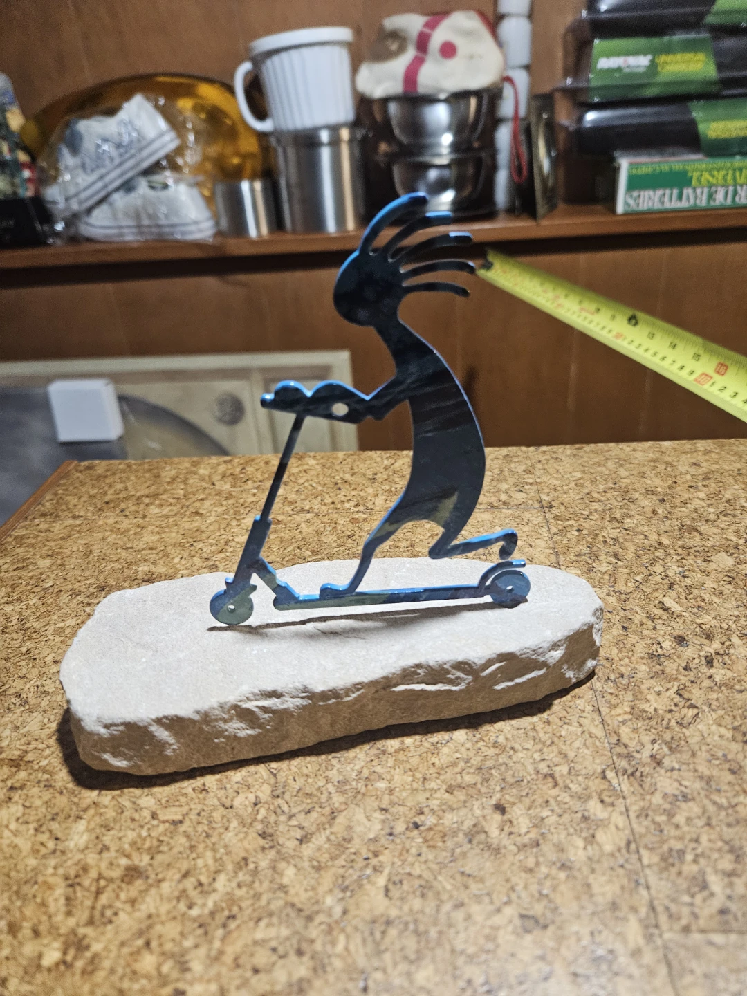 Kokopelli on Scooter Statue - photo 3