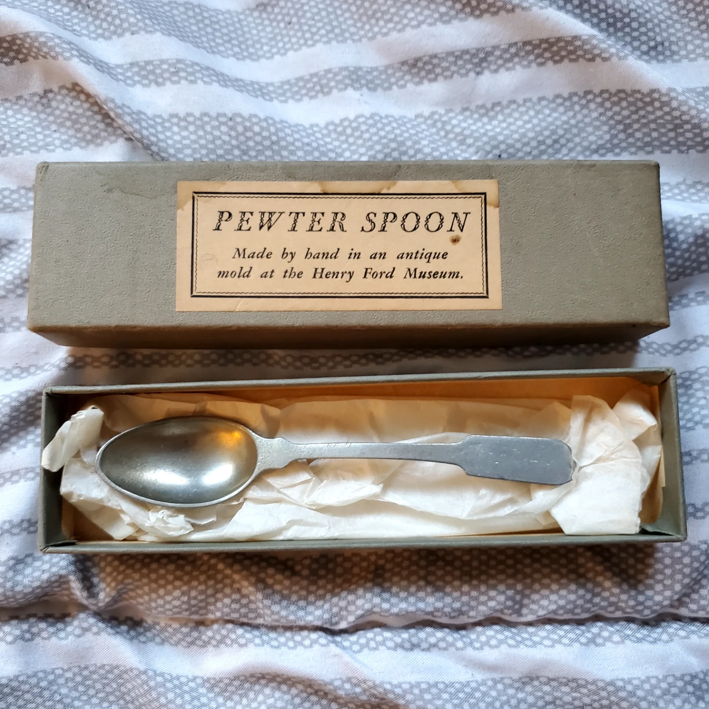 Handmade Pewter Spoon - Henry Ford Museum