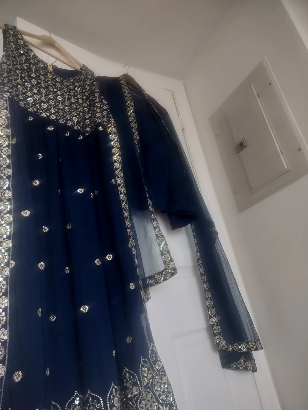 Teal staright cut suit - photo 3