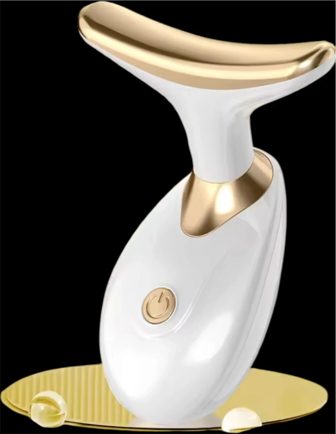White and Gold Neck & Face Massager - photo 3