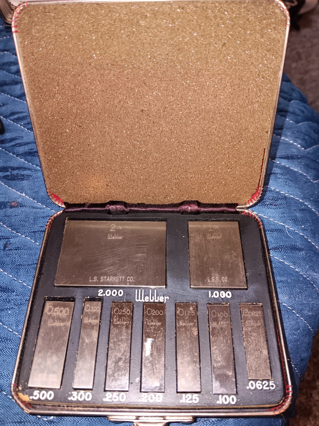Starrett Webber Gage Block Set