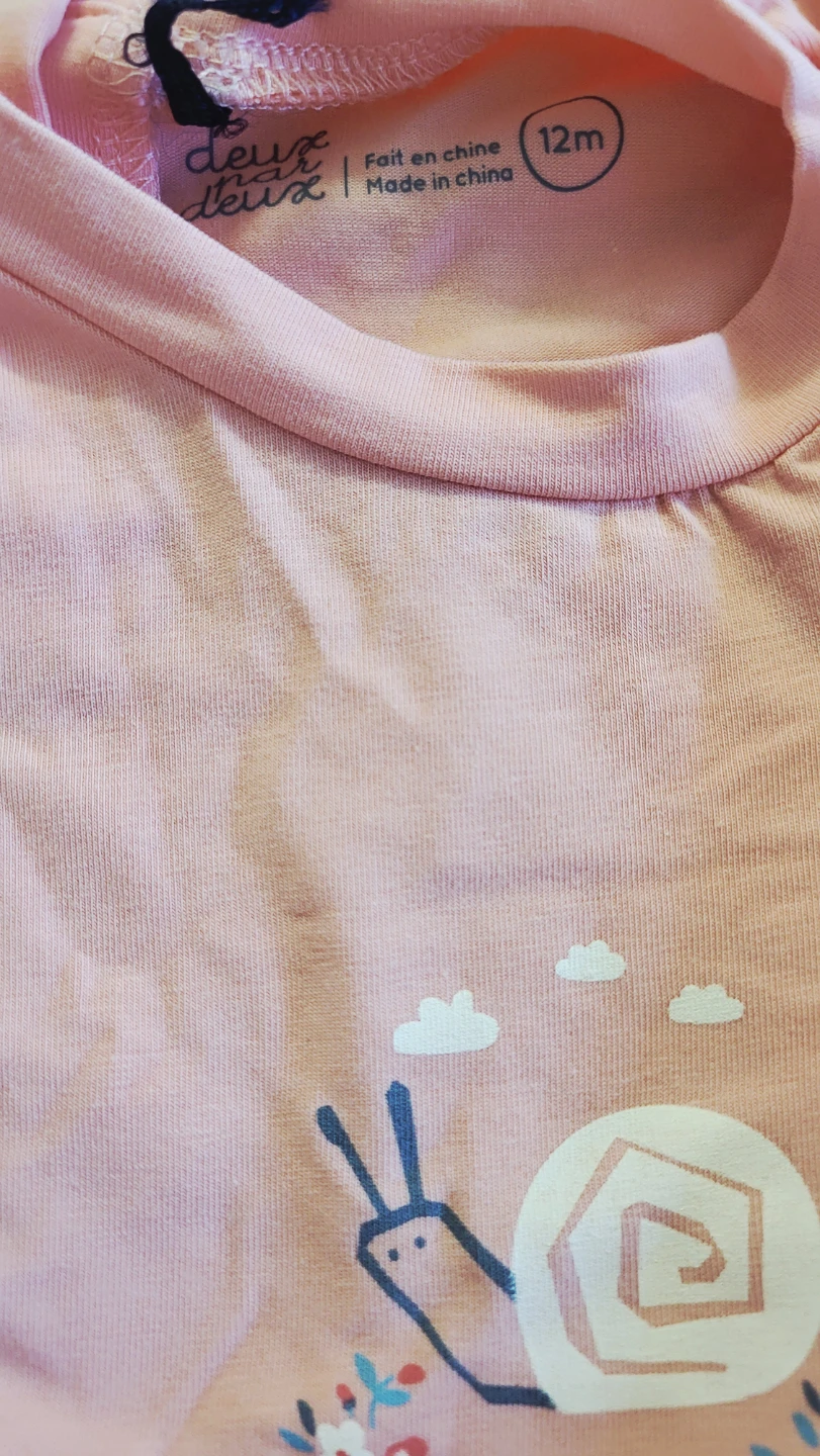 Deux Deux Baby Girl Snail Print Bodysuit - 12m - photo 2