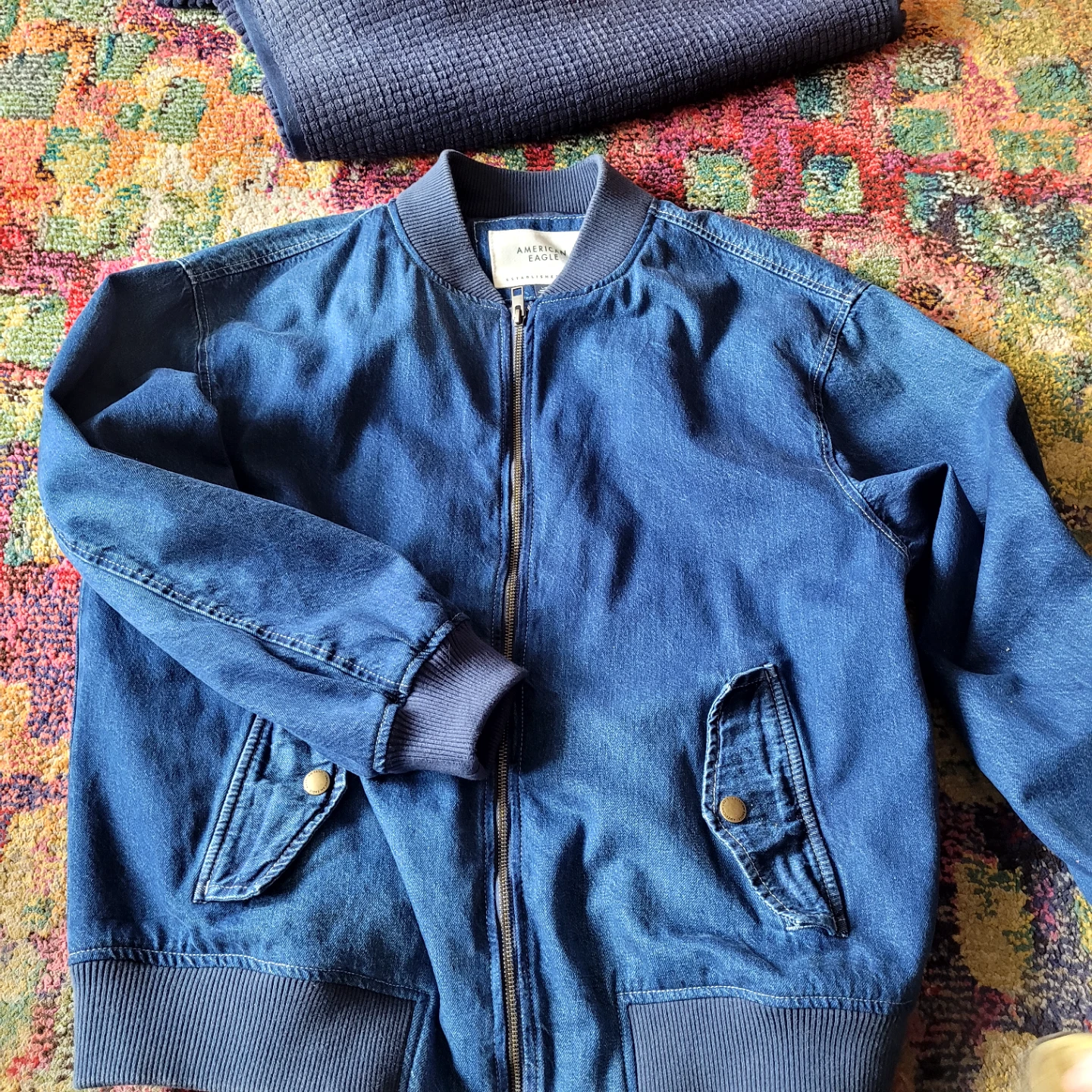 American Eagle Denim Bomber Jacket L/G - photo 2