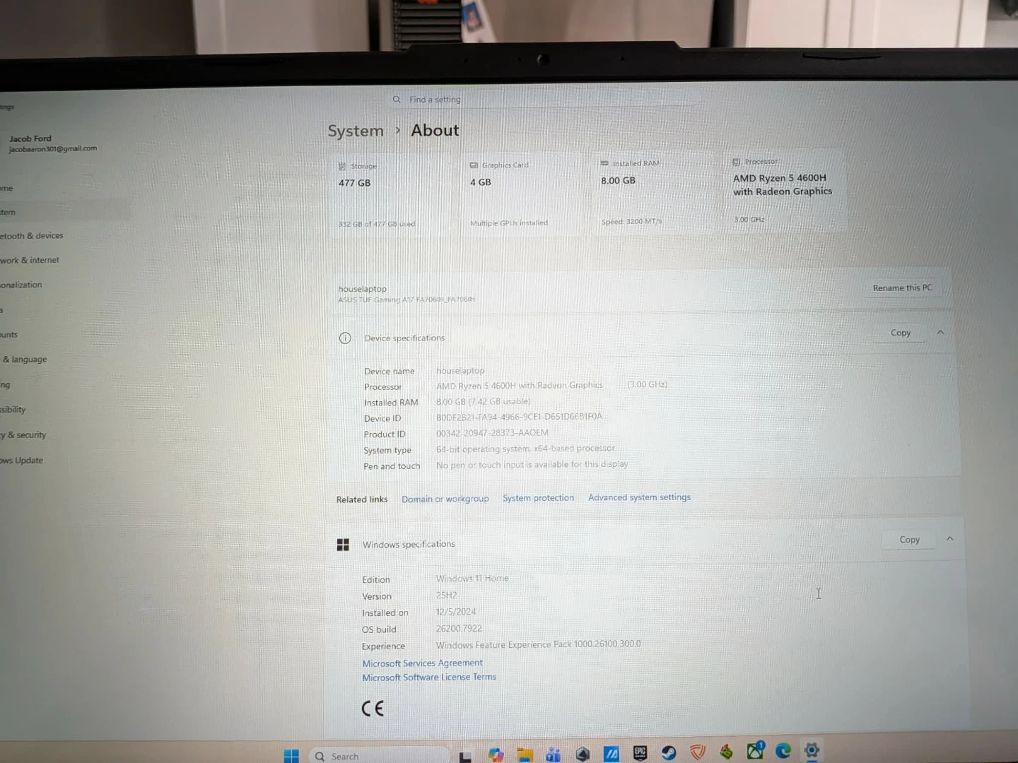ASUS TUF Gaming A17 Laptop - photo 3