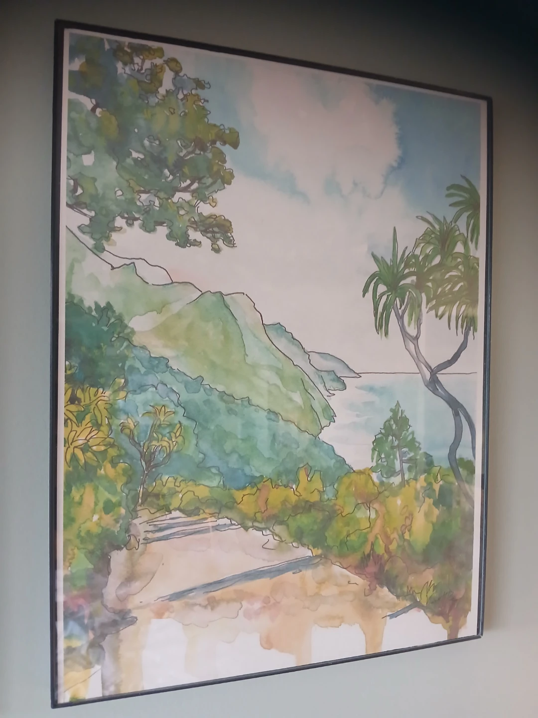 Set of 3 Framed Watercolour Landscape Art Prints - photo 4