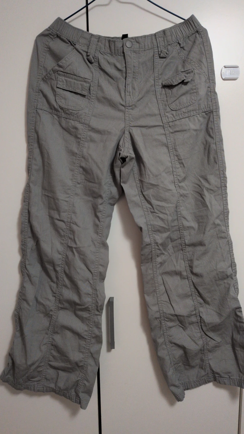 Women's Grey Cargo Pants