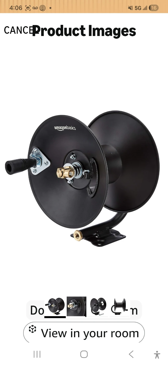 Wall-Mounted Hose Reel