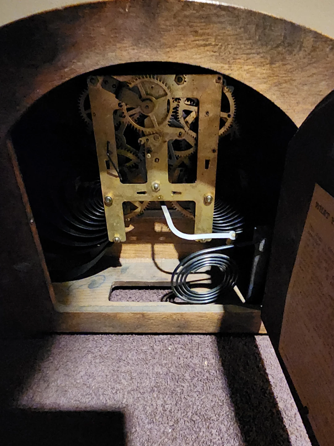 Forestville Clock Company "A Master Salesman" Mantel Clock 1941 - photo 4
