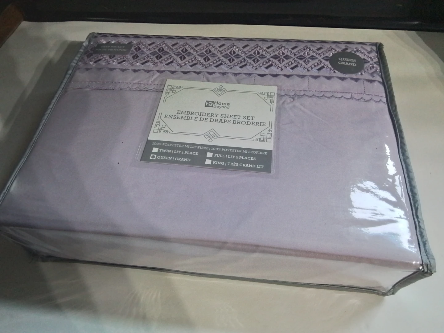Home Beyond Queen Embroidery Sheet Set - photo 2