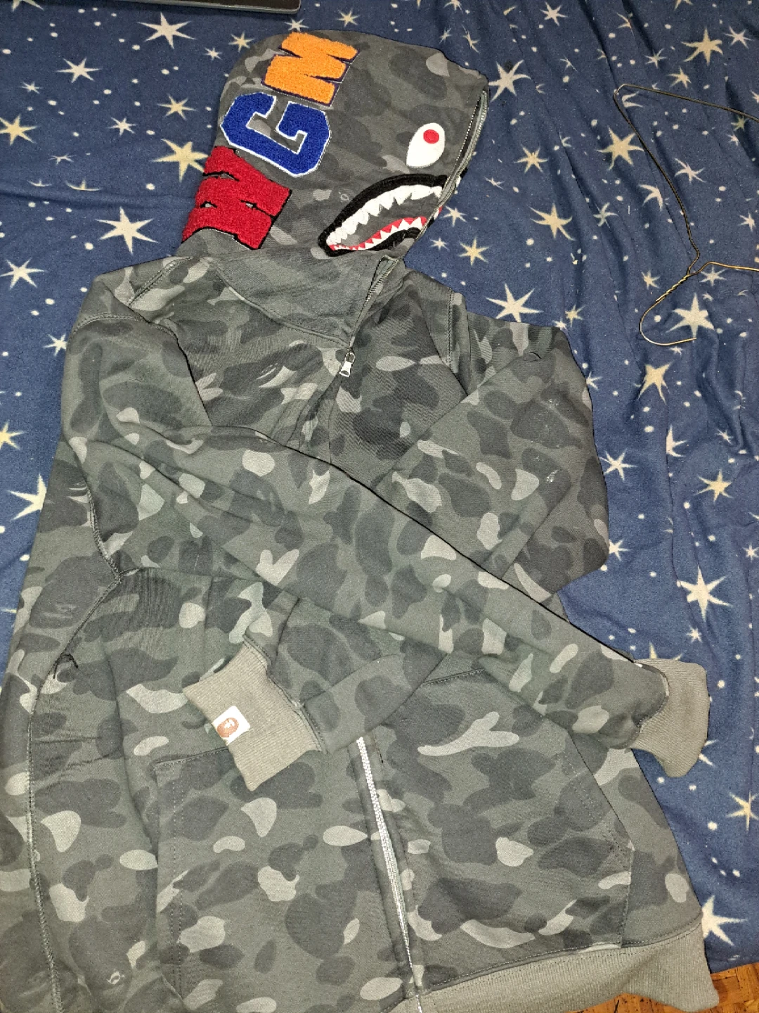 Grey Bape Hoodie