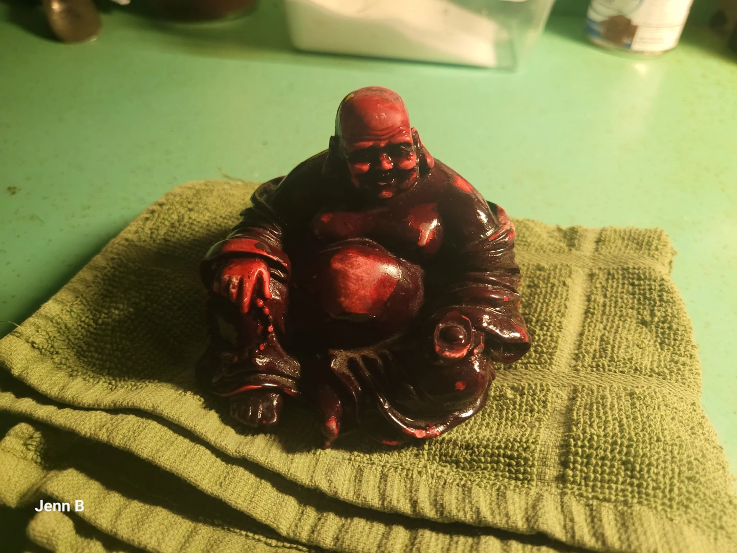 Red Buddha Figurine - photo 5