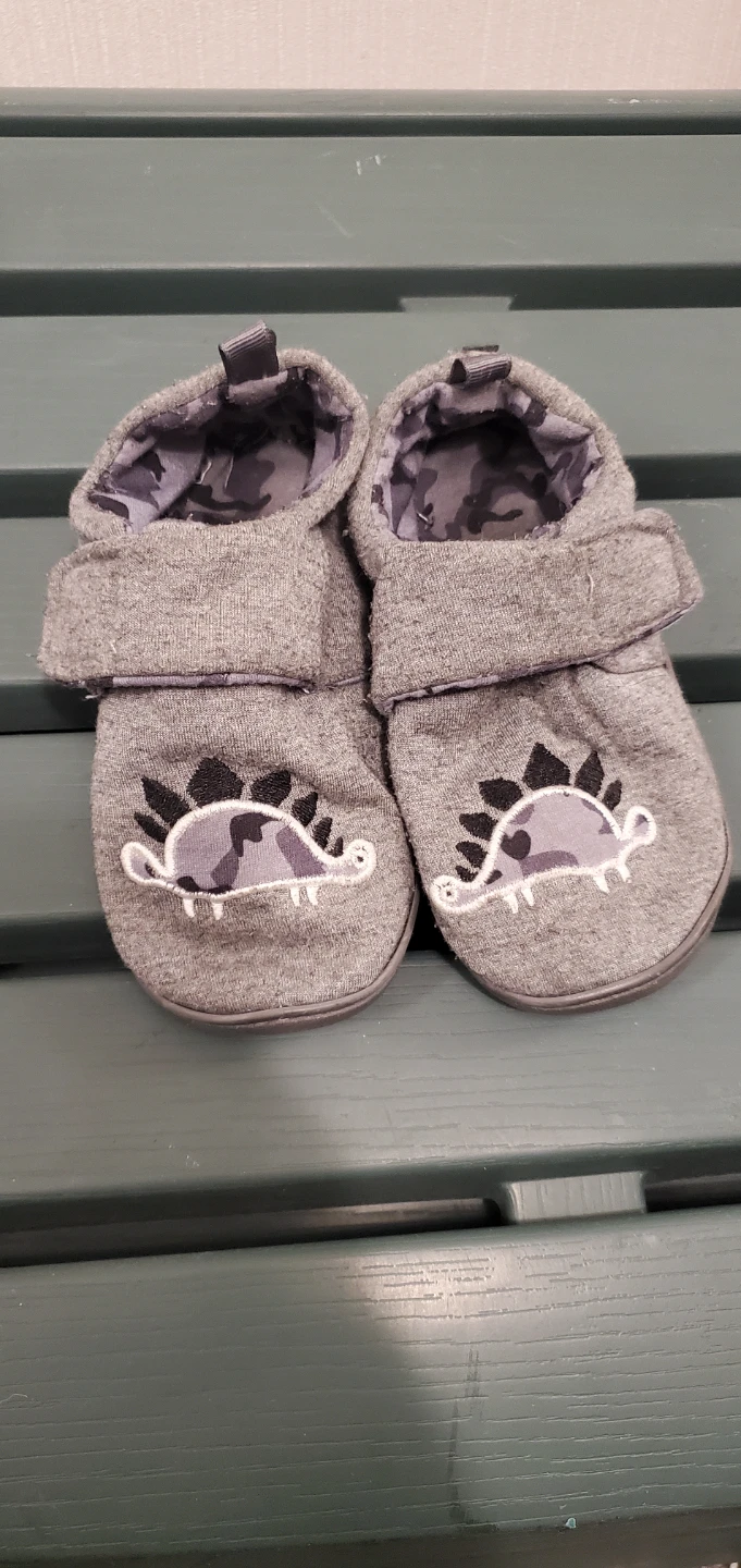 Grey Dinosaur Baby Shoes Size 10/11