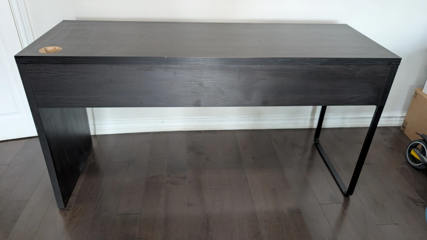 IKEA MICKE Black Desk with Two Drawers | Used - photo 3