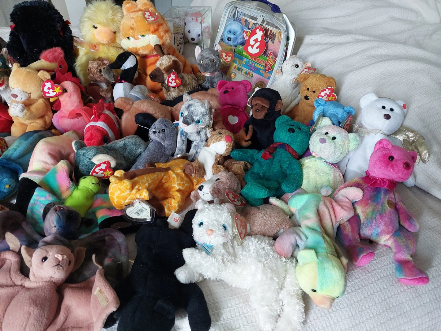Large Collection of Ty Beanie Babies Plush Toys - photo 2