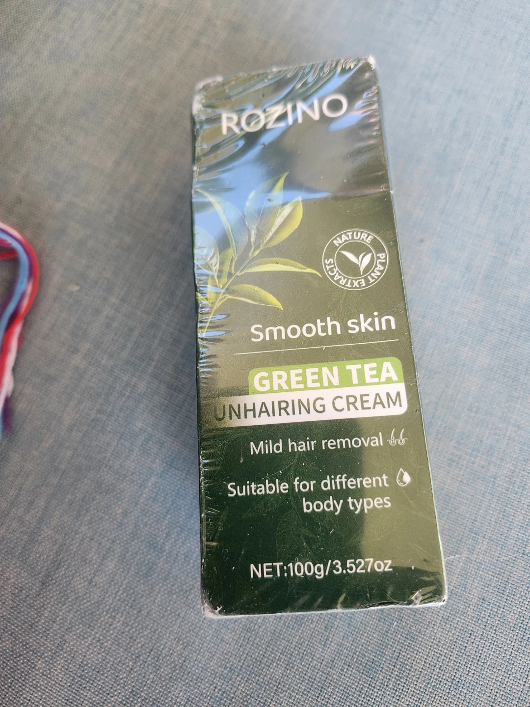 New sealed Rozino Green Tea Unhairing Cream 100g