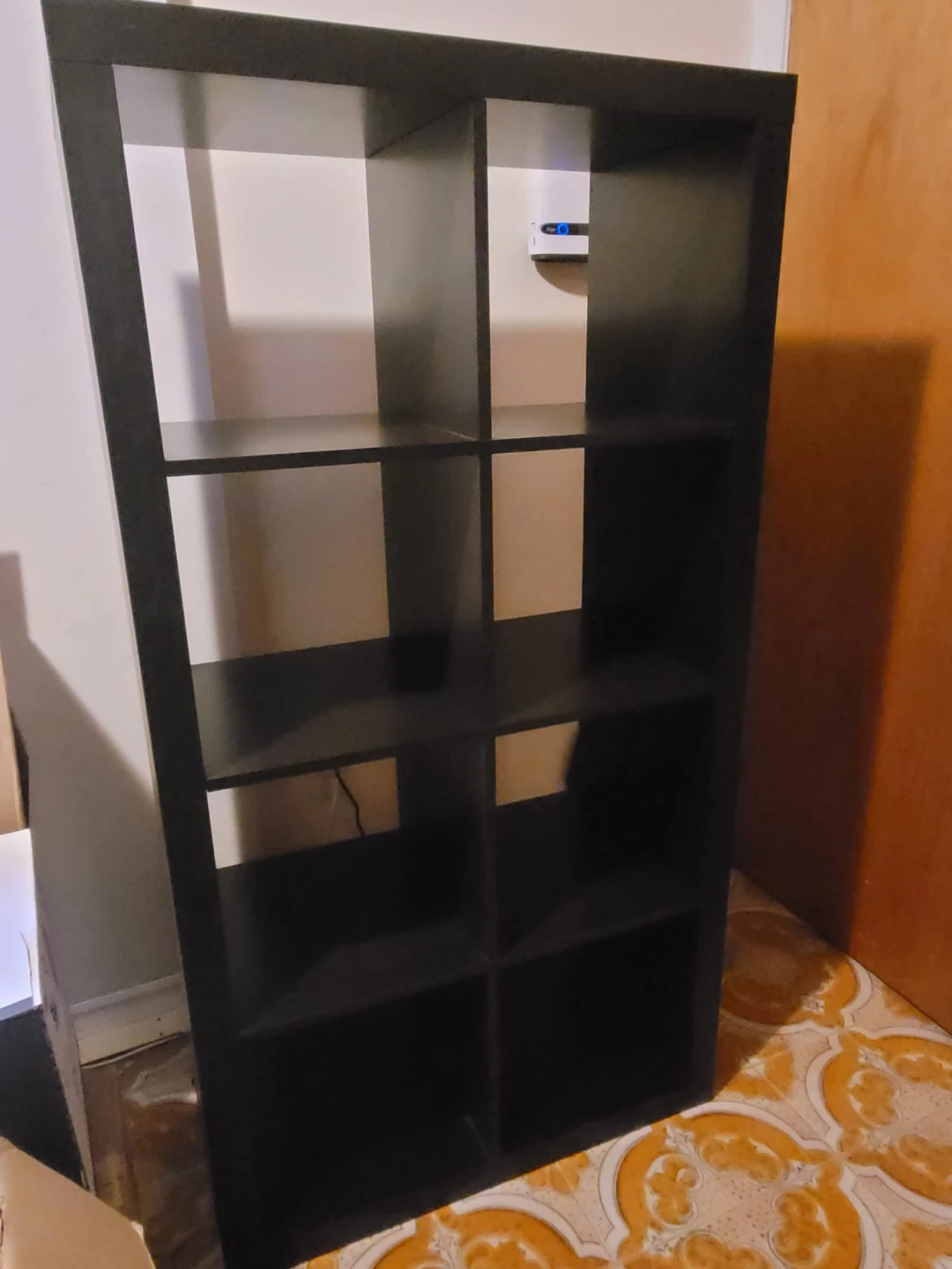 Black 8-Cube Storage Shelf Unit - photo 2