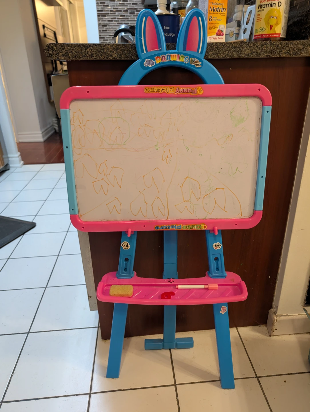 Kids Double-Sided Easel with Magnets