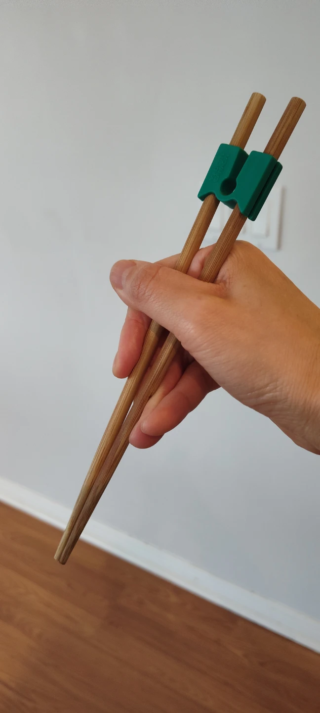 Bamboo Chopsticks with Green Training Aid