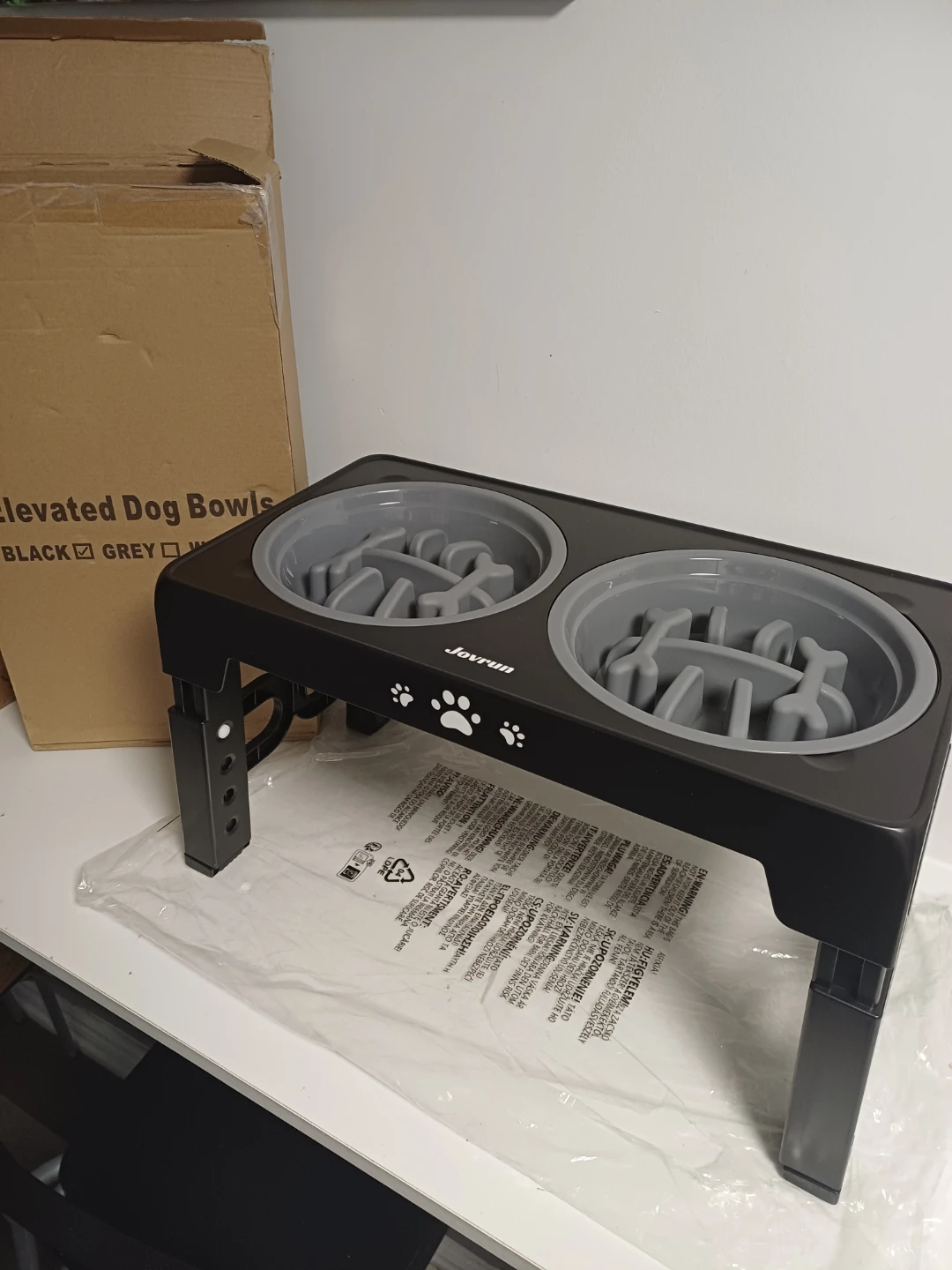 Jovrun Elevated Dog Bowls Slow Feeder - photo 3