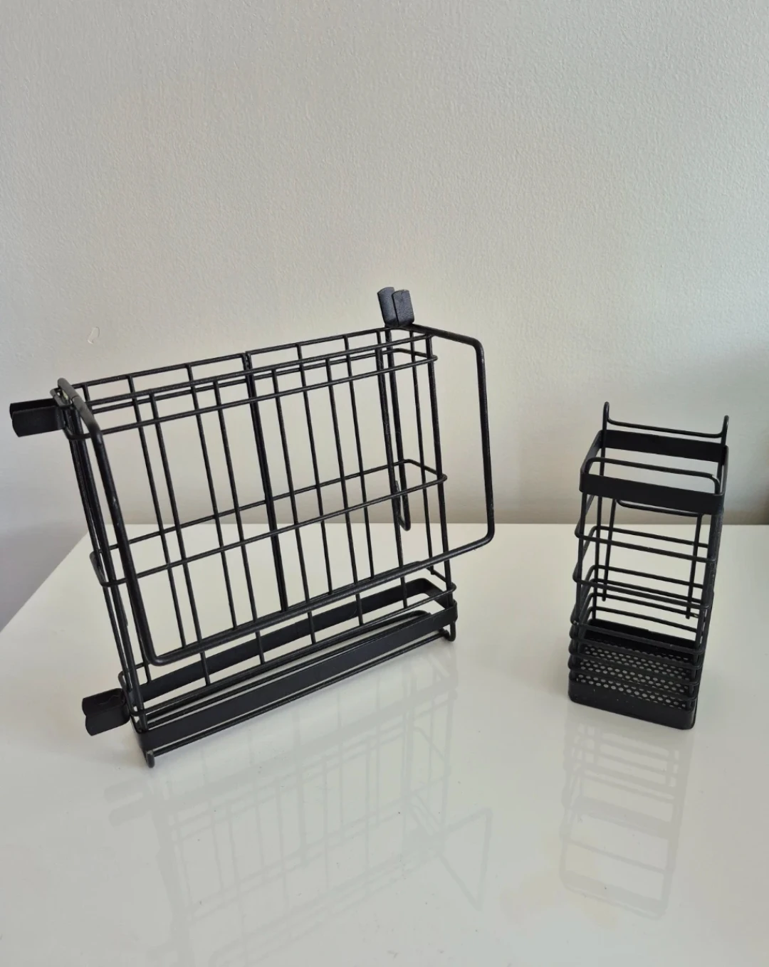 Storage Basket with Utensil Holder