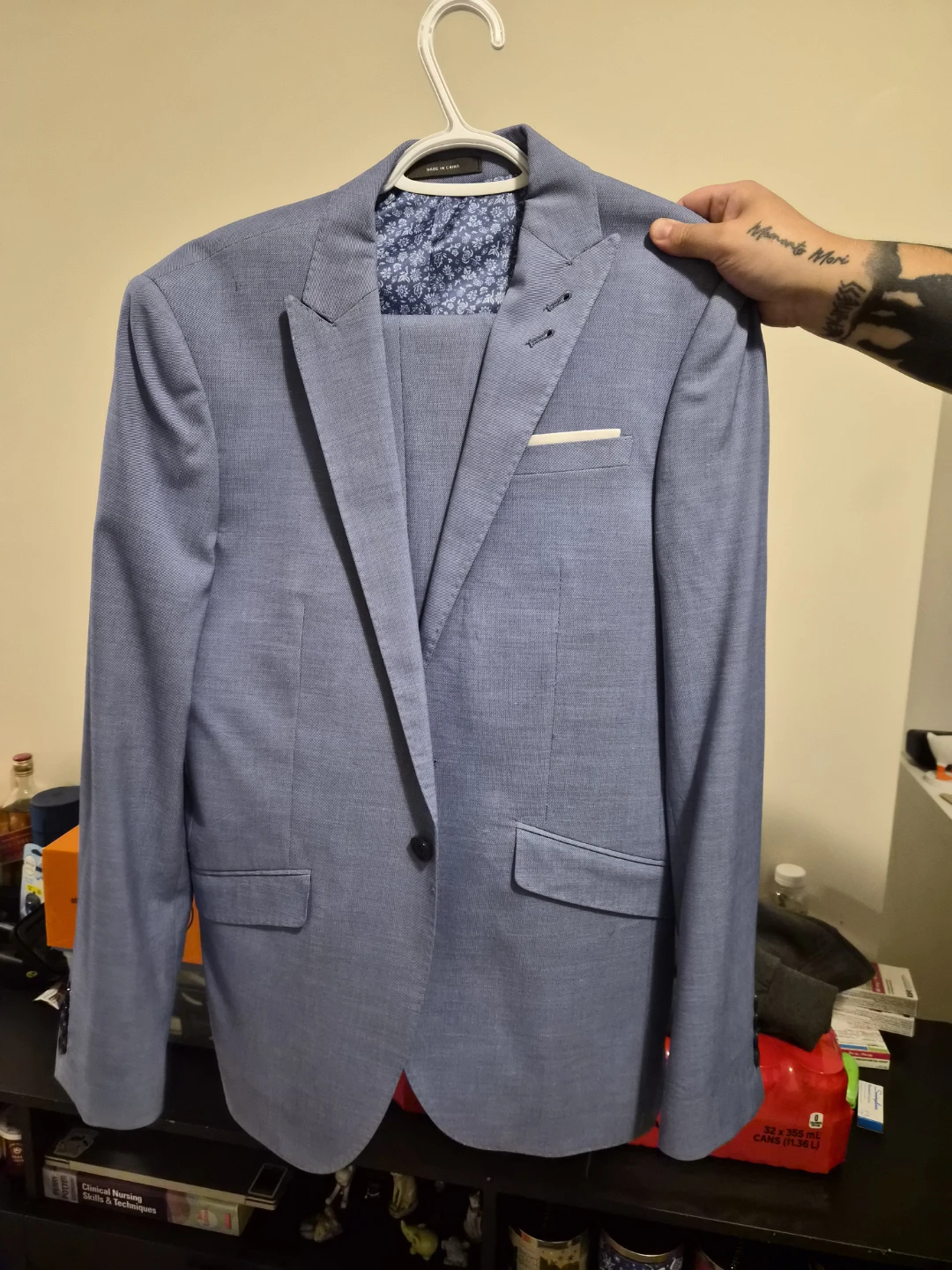 Primark Slim Fit Men's Suit - Blue