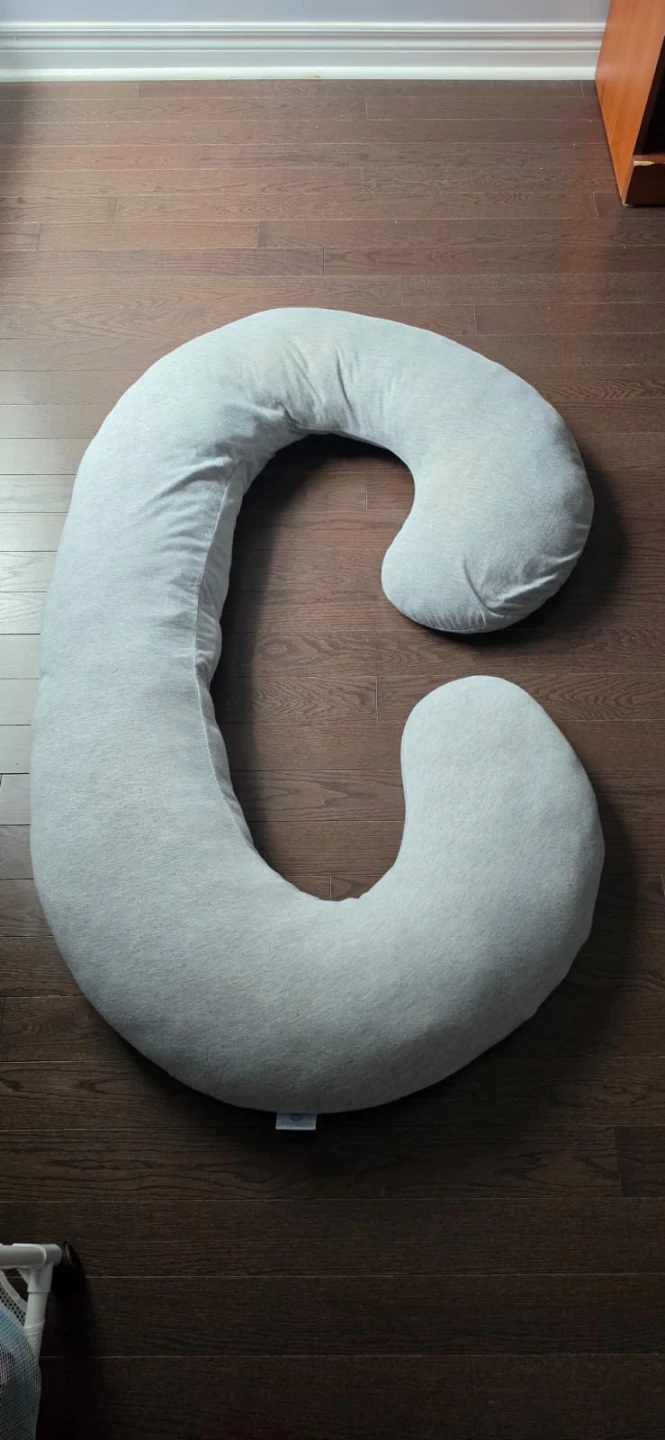 Light Grey C-Shaped Maternity Pillow - photo 2