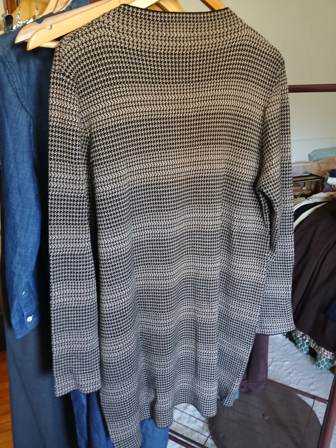 Max Studio Houndstooth Knit Bodycon Dress XL - photo 3