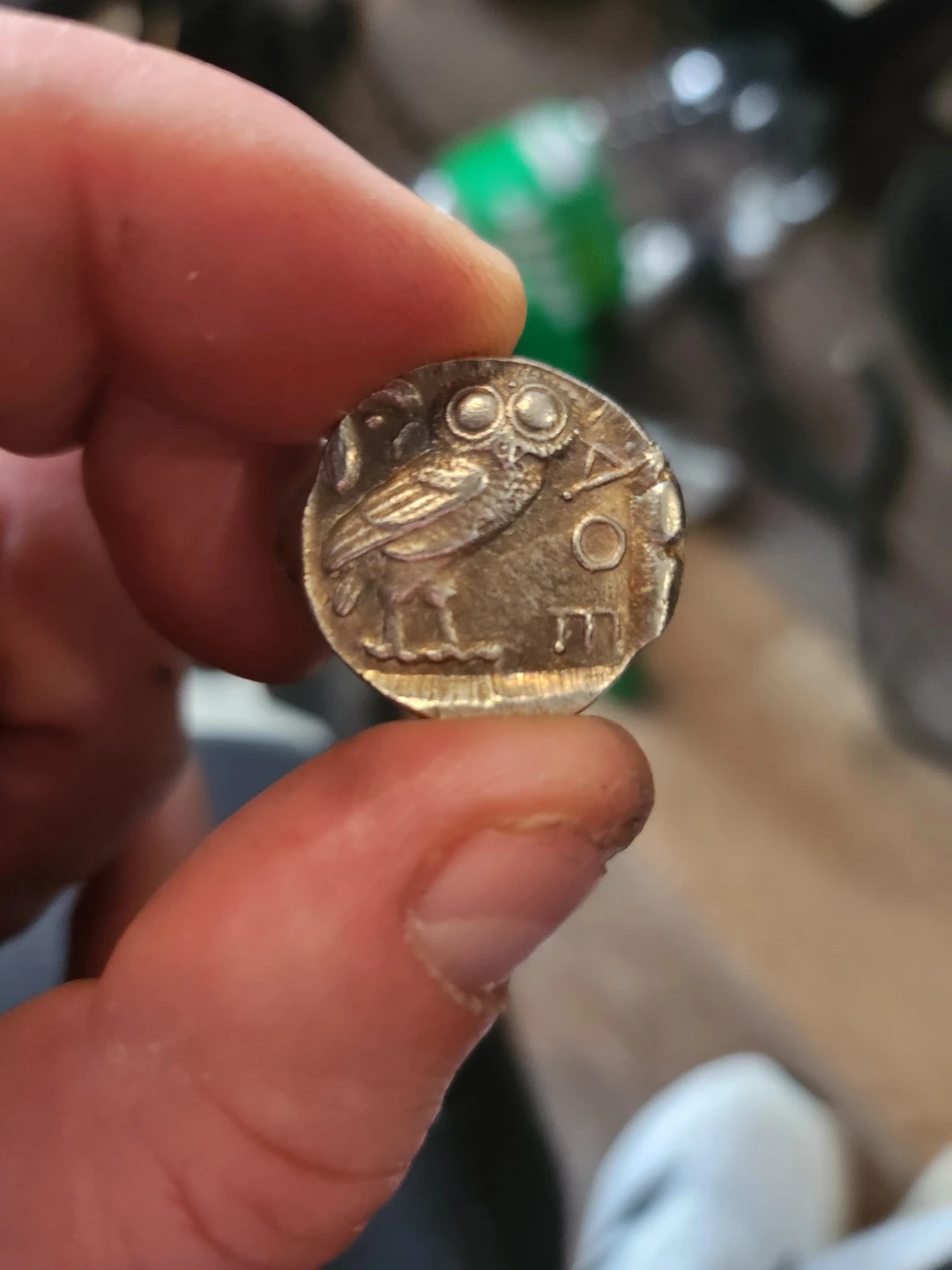 Ancient Greek Owl Coin - photo 2