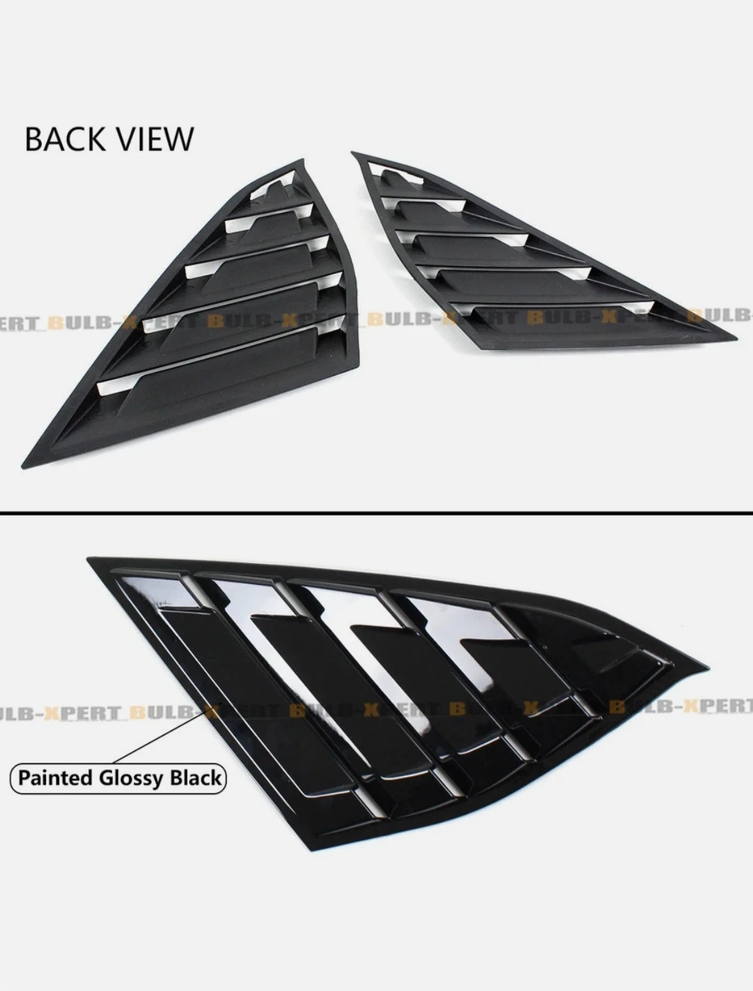 Glossy Black Window Louver Vents for Honda Accord - photo 2