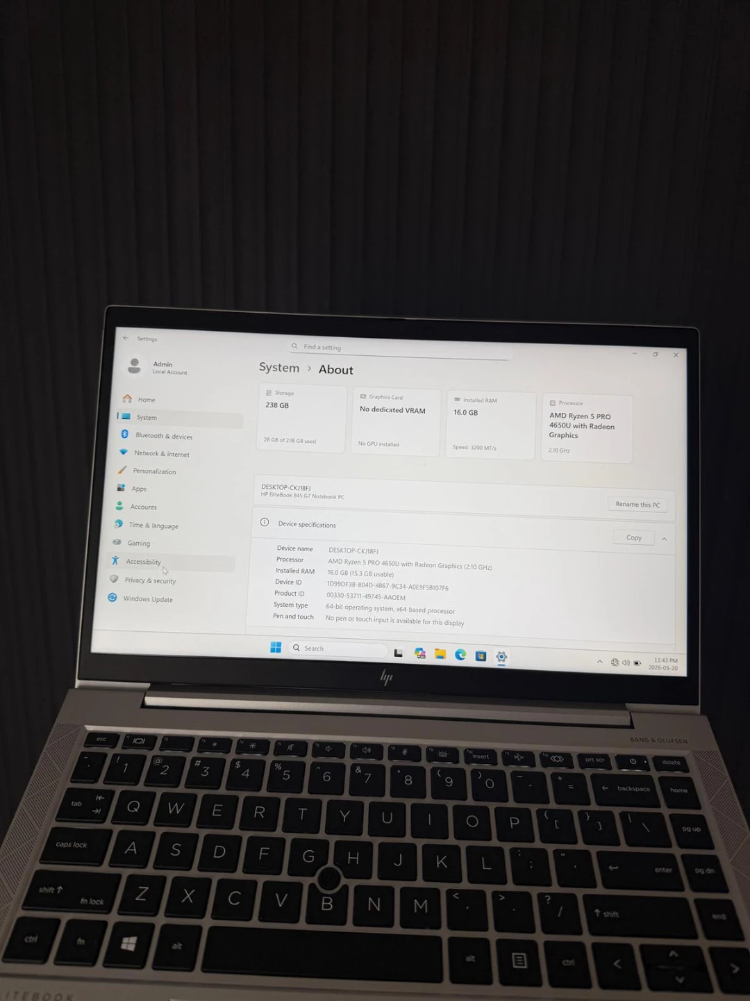 HP EliteBook 845 G7 Laptop - photo 3