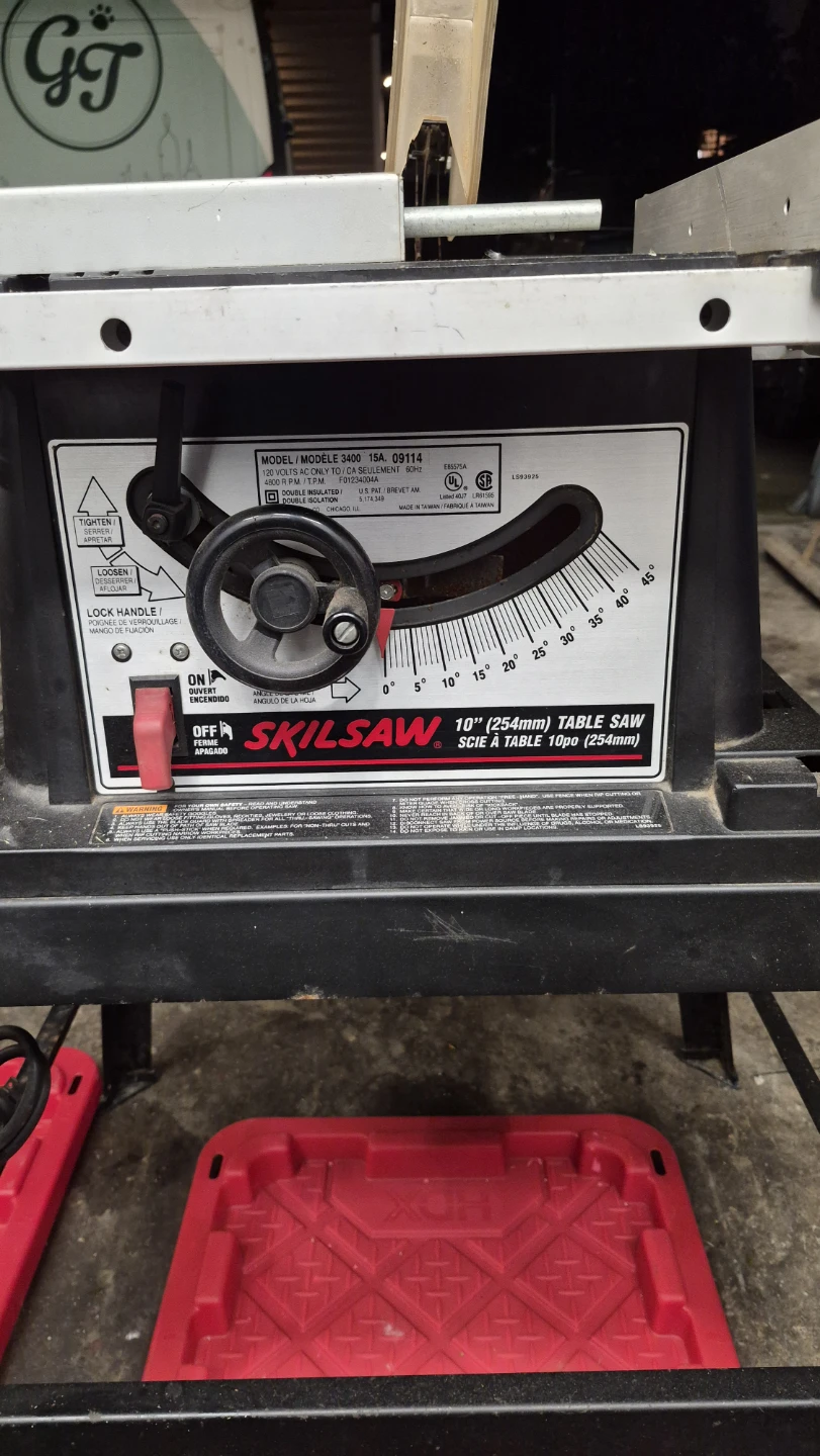 SKILSAW 10" (254mm) Table Saw Model 3600 15A 09114 - photo 2
