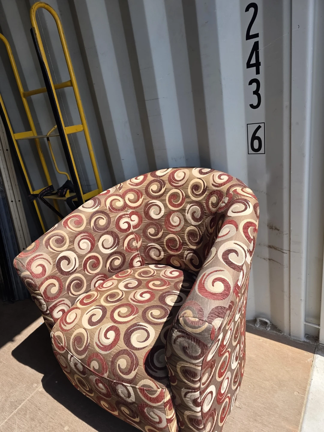 Accent Chair with Swirl Pattern - photo 2