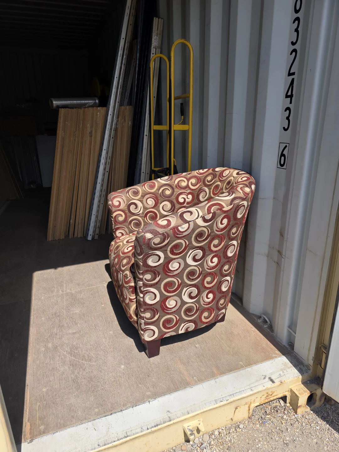 Accent Chair with Swirl Pattern - photo 3