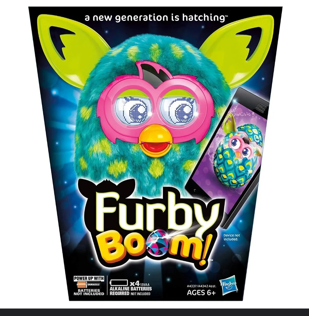Furby Boom Peacock 2012 Hasbro Green Blue Pink Collectible Retro
