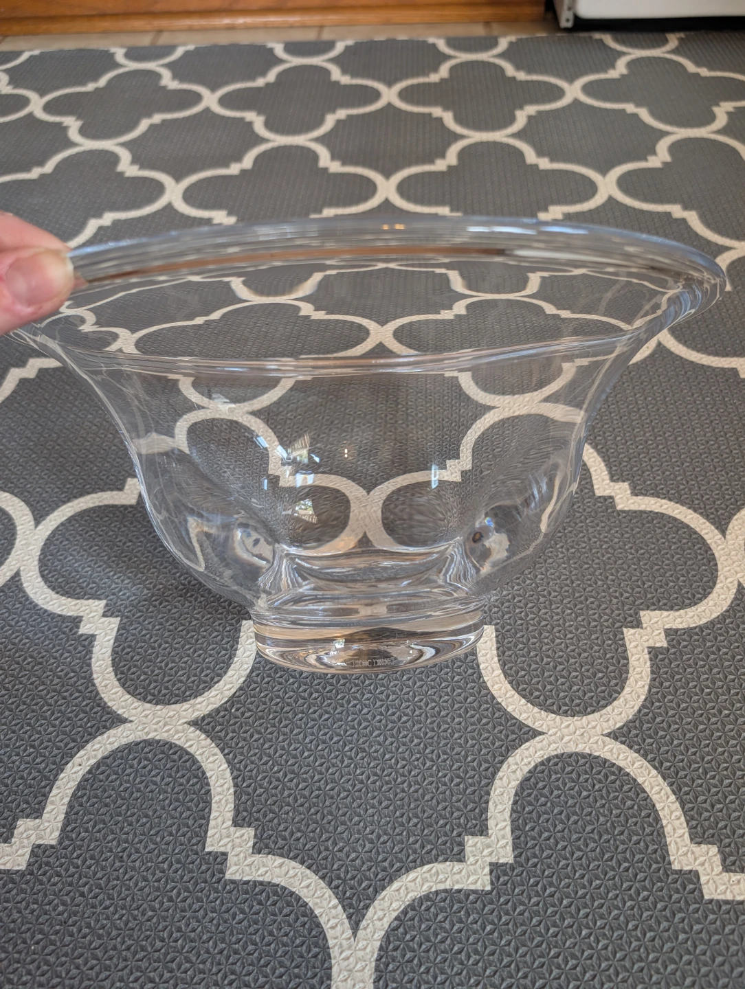 Simon Pearce Shelburne Hand Blown Glass Large Centerpiece Bowl