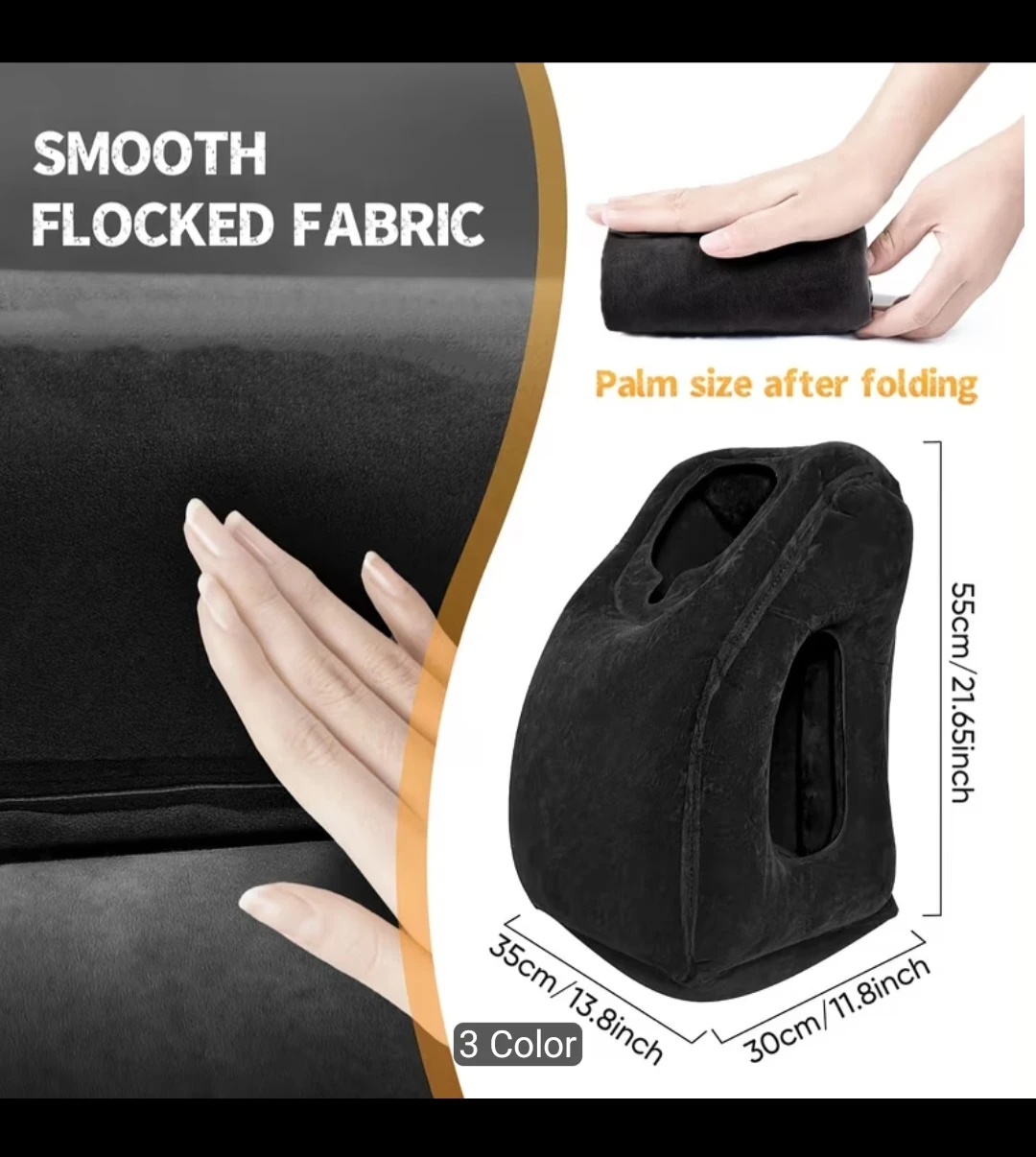 NEW Travel Pillow, Portable Head Neck Rest - photo 3