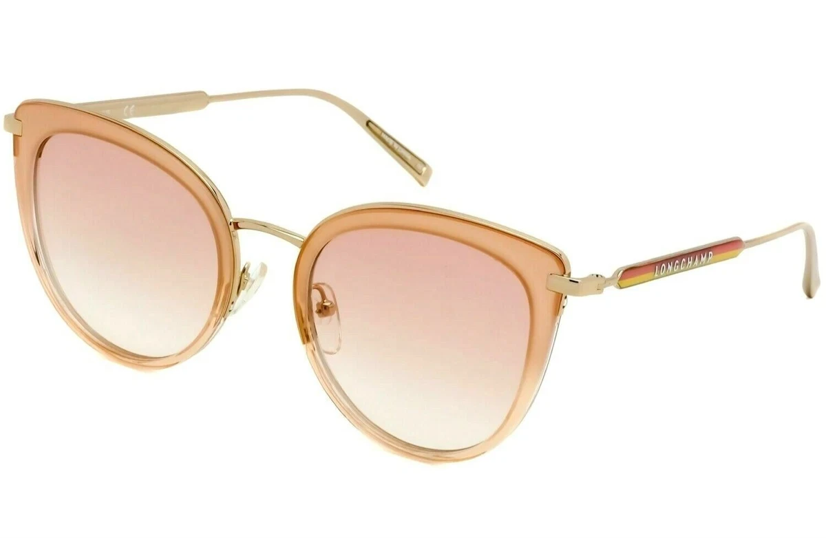 Longchamp Peach Gradient Sunglasses with Case