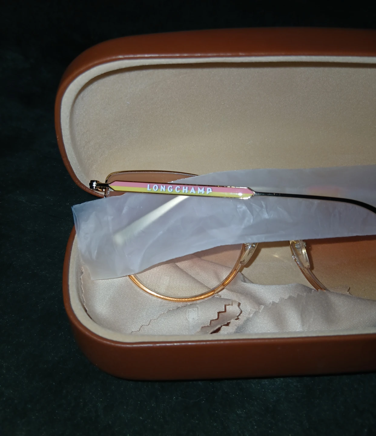 Longchamp Peach Gradient Sunglasses with Case - photo 4