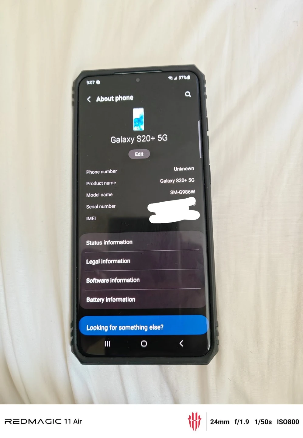 Samsung Galaxy S20+ 5G Light Blue