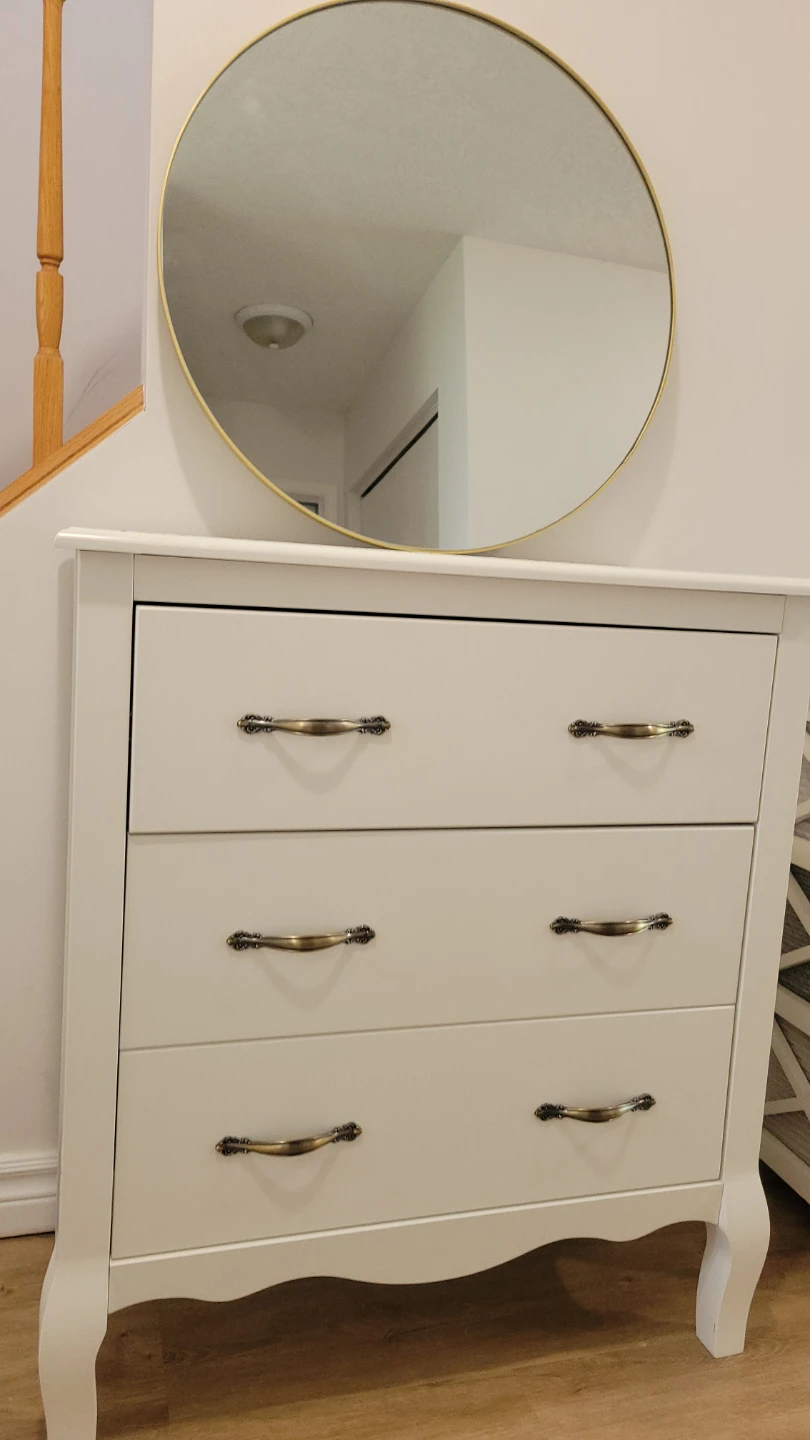 Classic White 3-Drawer Dresser - photo 2