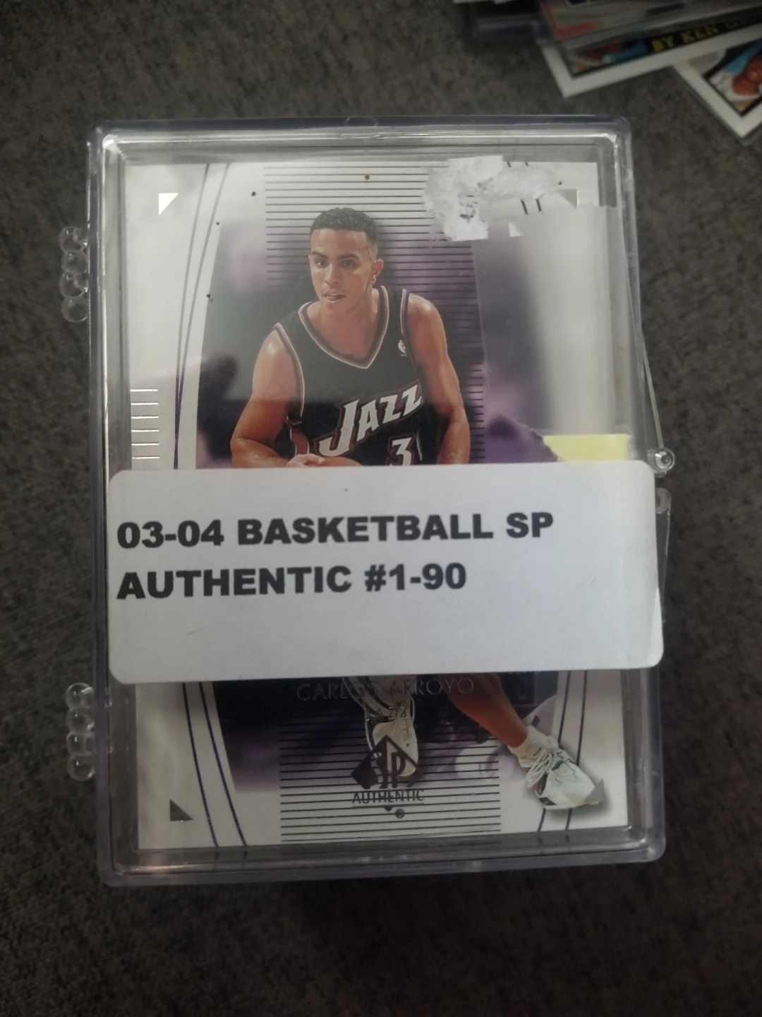 2003-04 Upper Deck SP Authentic Basketball Cards #1-90