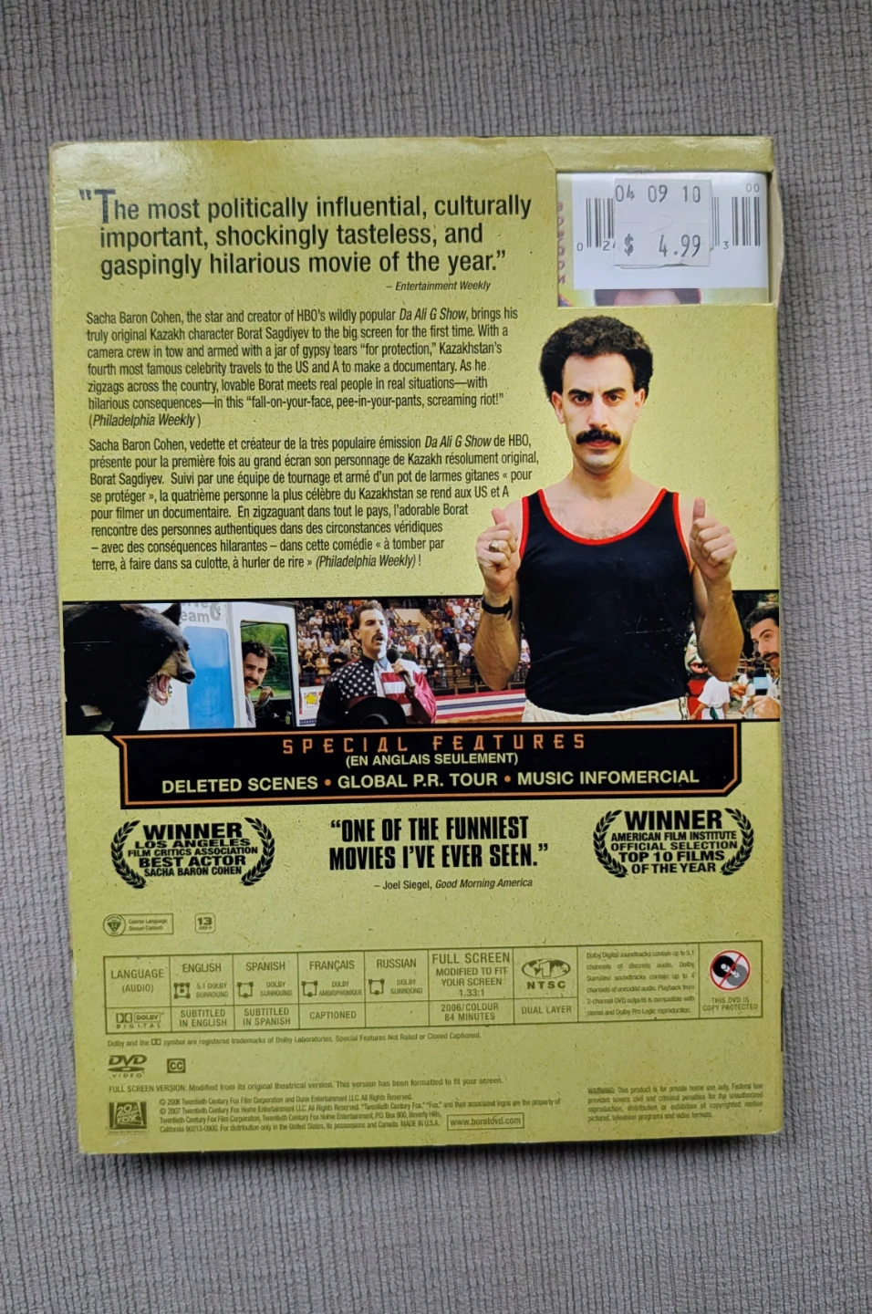 Borat: Cultural Learnings of America DVD Movie - photo 2
