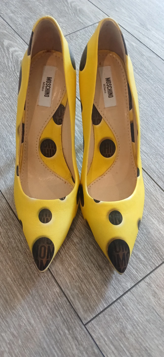 Moschino Yellow SpongeBob Heels