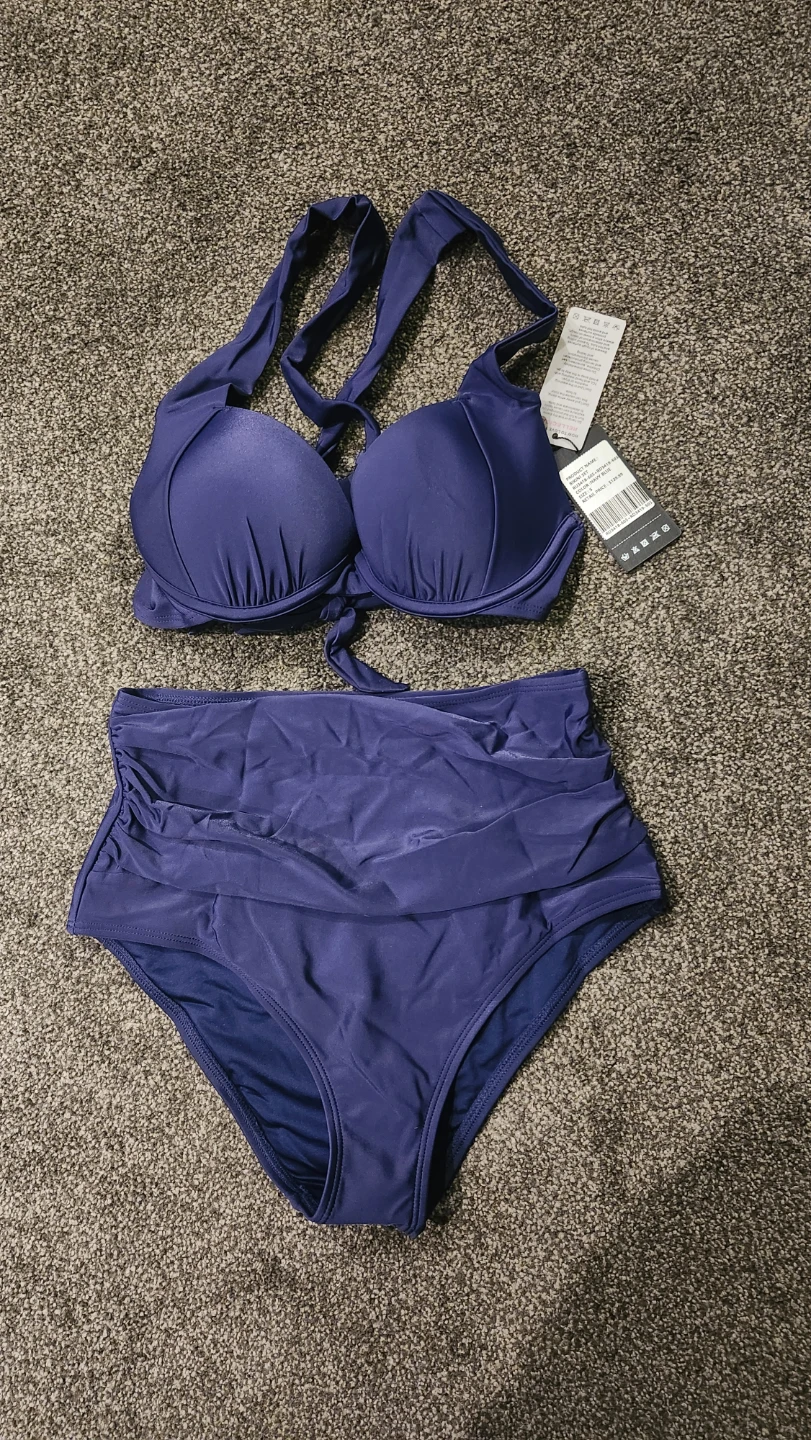 RELECIGA Navy Blue Bikini Set - Size S