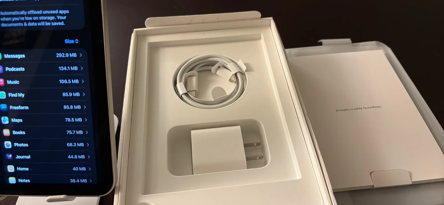 Apple iPad mini A17 pro 128 gb with Charger and Box - photo 5