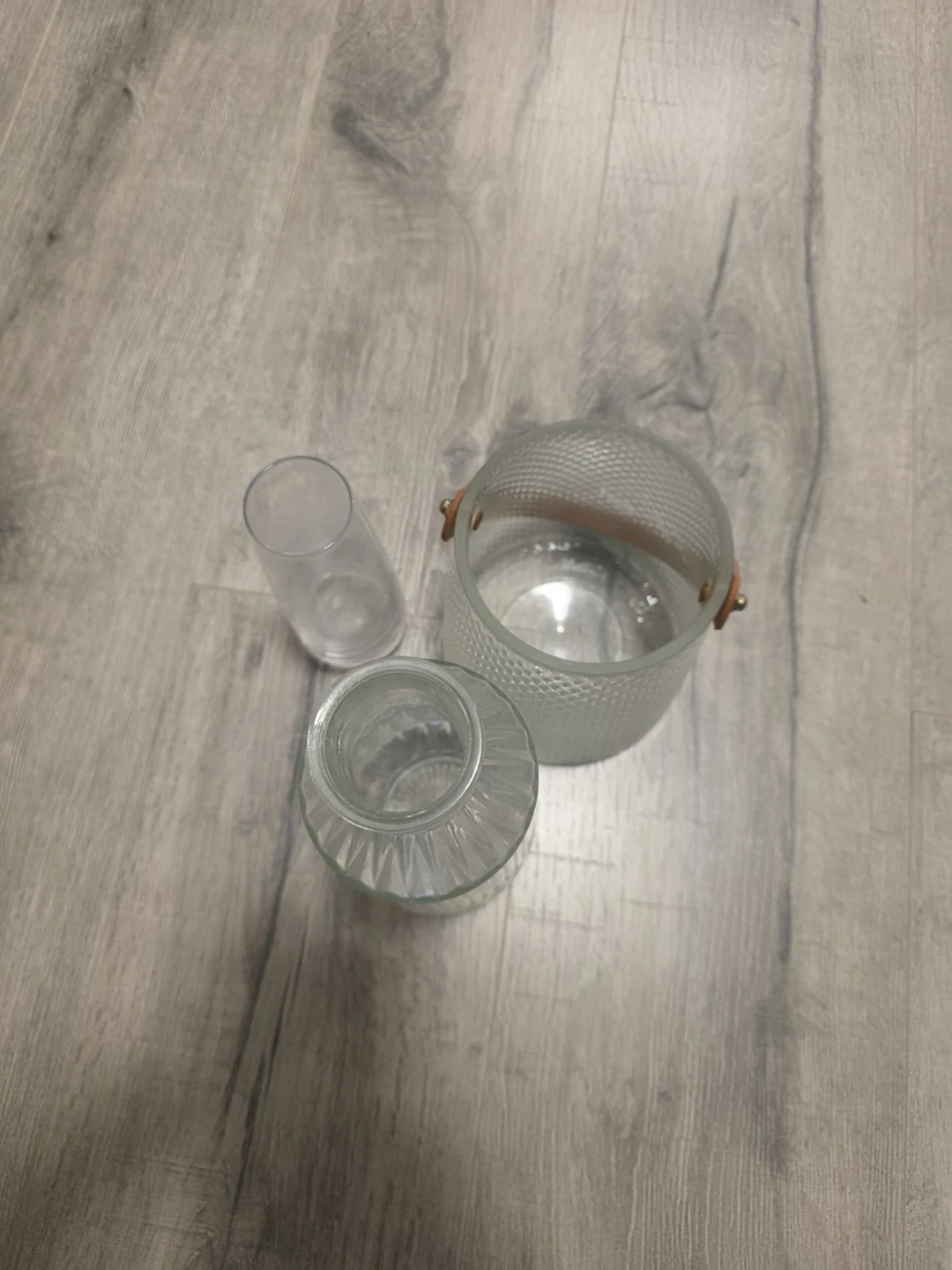 Glass Vase and Tumbler Set