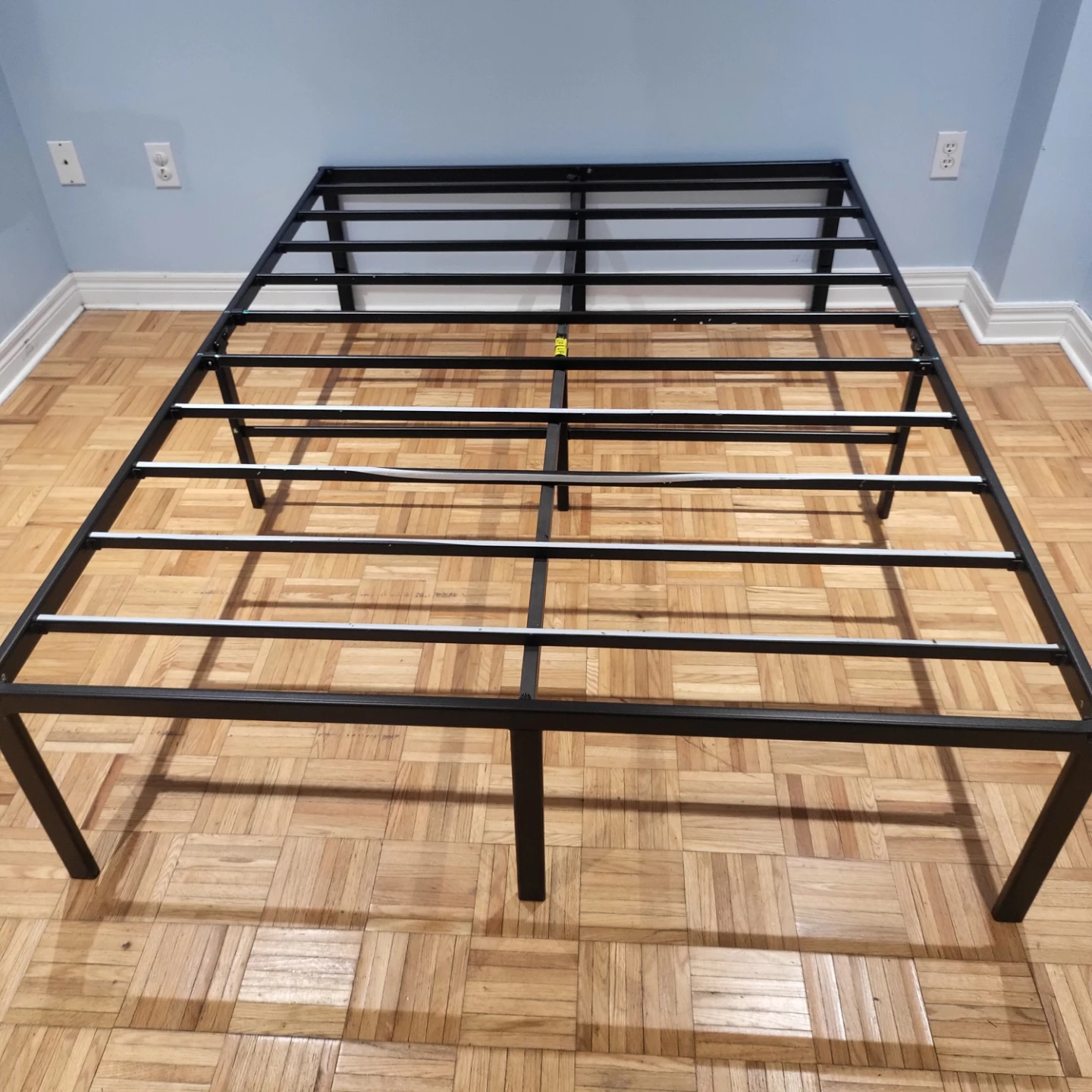 16in Black Metal Bed Frame Double