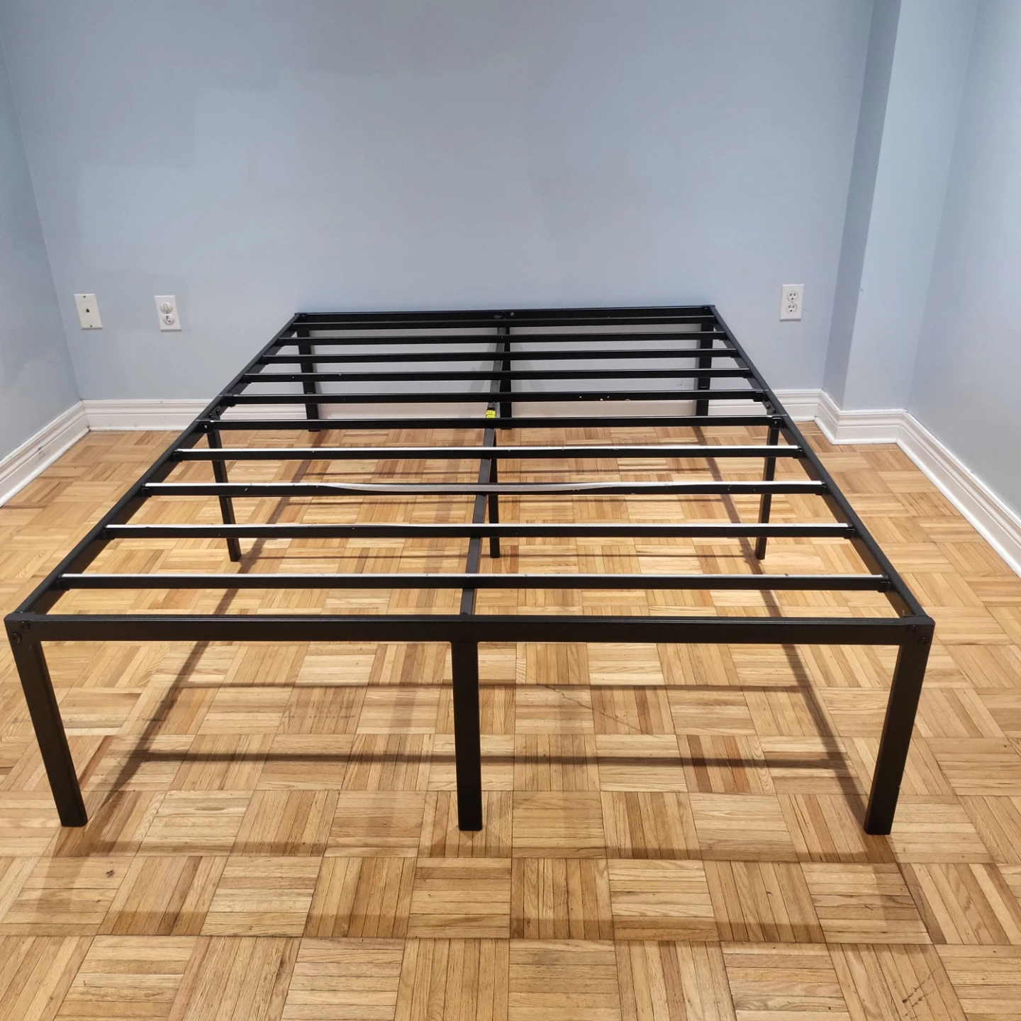 16in Black Metal Bed Frame Double - photo 2