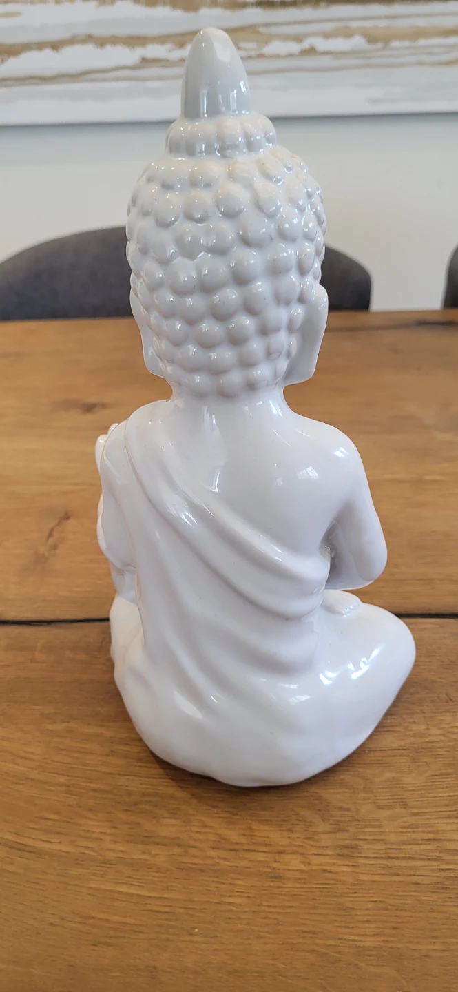 Bouclair White Buddha Figurine - photo 2